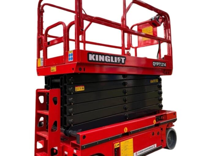 Аренда подъемника ножничного электрического KingLift QYPT1214 (высота подъёма до 14 метров)